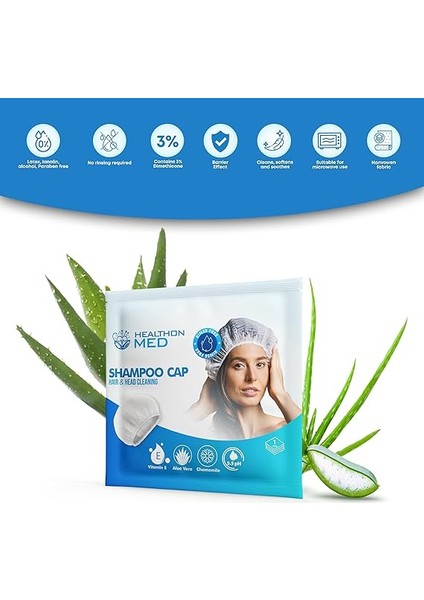 Su Kullanmadan Saç Temizleme Şampuan Bonesi (3'lü Set), Durulama Gerektirmeyez modelleri