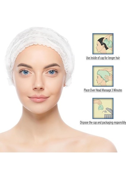 Su Kullanmadan Saç Temizleme Şampuan Bonesi (3'lü Set), Durulama Gerektirmeyez indirimleri