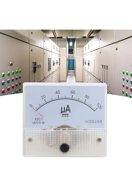 85C1 Dc Analog Akım Panel Metre 0~100UA Pointer Ampermetre Amper Metre Elektrik Ekipmanları Için indirimleri