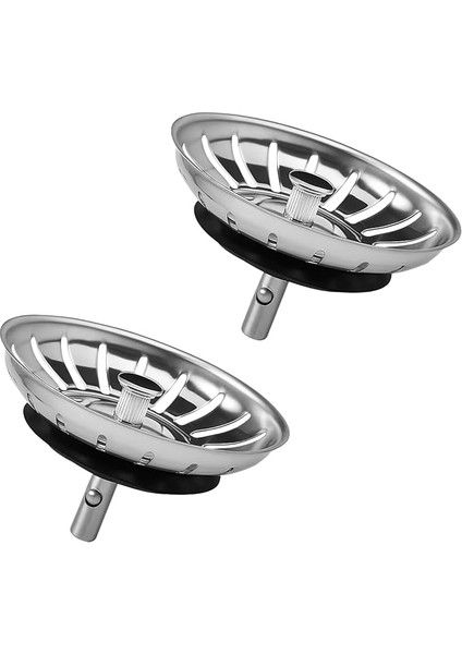 Adet Çöpmak 8 cm Paslanmaz Çelik Lavabo Evye Gider Süzgeci (Sifon Süzgeci) – Tıkanıklık Önleyici