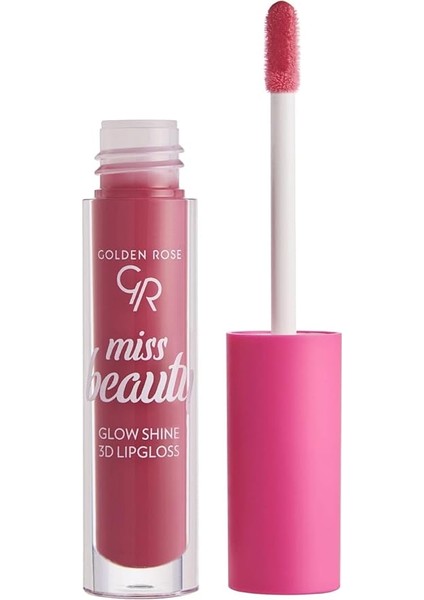 Rose Miss Beauty Glow Shine 3D Lipgloss Dudak Parlatıcı No:04 Pink Dream
