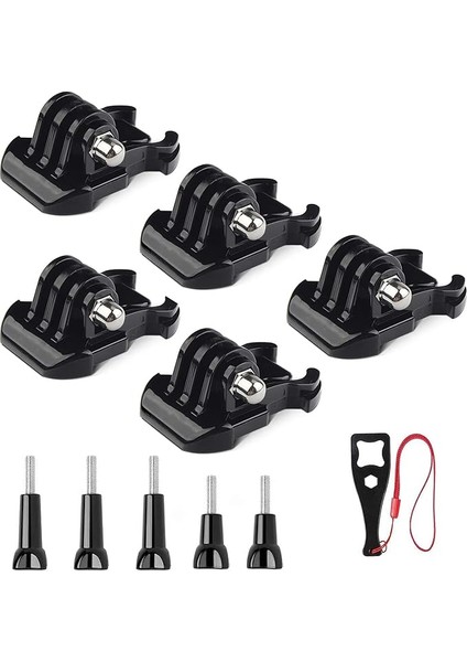 Gopro Hero 11, 10, 9, 8, 7, 6, 5 Aksiyon Kameraları Için Toka Klipsi Temel Tutucu Aksesuar Seti