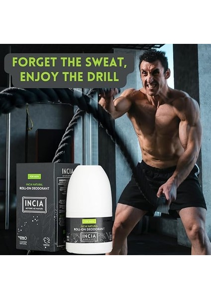 Doğal Roll On Deodorant Erkekler Için Ter Kokusu Önleyici Lekesiz 50 ml modelleri