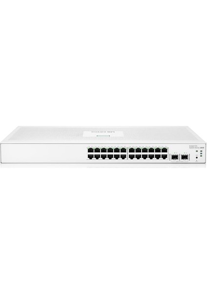 A Hewlett Packard Enterprise Company Unbekannt Instant On 1830 24 Port GB Akıllı Yönetilebilir Katman 2 Ethernet Anahtarı | 24 x 1g | 2x Sfp | Fansız | Ab Kablosu (JL812A#ABB)