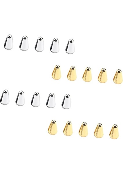 Gitar Kapakları Seti 20 Parça Geçiş Ucu Manyetik Yedek Altın/elektrik Gitar Tasarımı