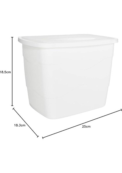 50801 Pratik Kapaklı Çöp Kovası, Beyaz indirimleri