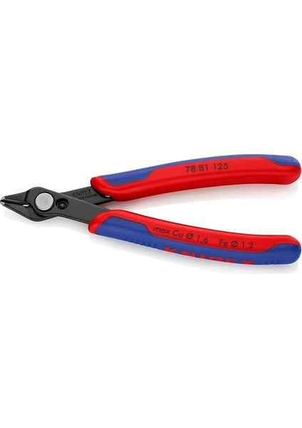 Elektronik Süper Bıçaklar, Ince, Sert Teller Için Elektronik Köşegen Kesiciler, Paslanmaya Karşı Perdahlanmış, 125 mm 78 81 125