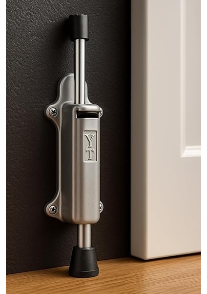 Basmalı Kapı Stoperi, Gri Renkli, 4 Vida Dahil, Dayanıklı Metal, Kolay Montajlı, Modern Tasarımlı Kapı Tutucu, Estetik ve Ergonomik Iç Mekan Aksesuarı (Gri) fırsatları