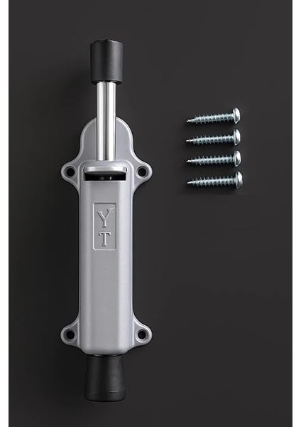 Basmalı Kapı Stoperi, Gri Renkli, 4 Vida Dahil, Dayanıklı Metal, Kolay Montajlı, Modern Tasarımlı Kapı Tutucu, Estetik ve Ergonomik Iç Mekan Aksesuarı (Gri) indirimleri