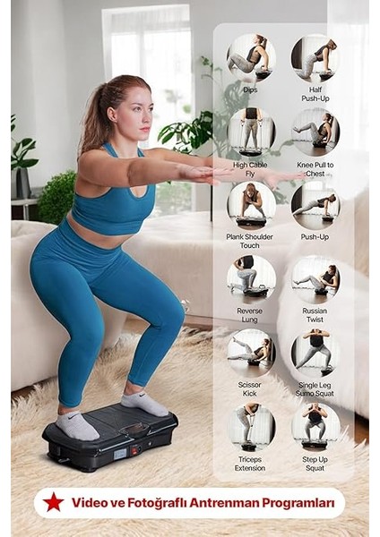 Classic Model Mermer Desenli Vibration Plate, Yüksek Titreşimli Zayıflama, Egzersiz ve Spor Cihazı - Kondisyon ve Spor Aleti fırsatları