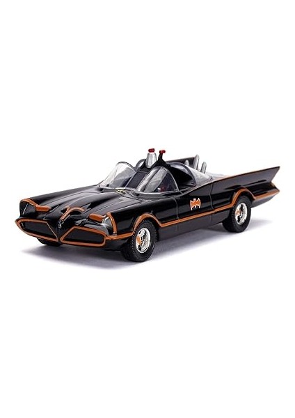 Comics - Batman 1966 Tv Series Classic Batmobile Die-Cast Toy Car With Batman Die-Cast Figure fiyatları