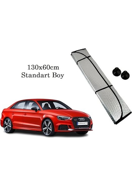 Katlanabilir Dışı Metalize Arası Balonlu Ön Cam Oto Araba Güneşliği Güneşlik 130X60 cm fiyatları