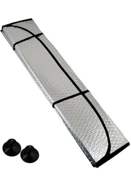 Katlanabilir Dışı Metalize Arası Balonlu Ön Cam Oto Araba Güneşliği Güneşlik 130X60 cm fırsatları