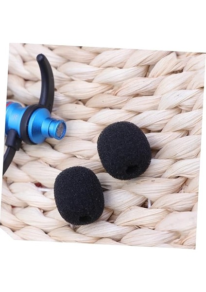 15ADET Siyah Mikrofon Rüzgar Kapağı Küçük Boy Lavalier Yaka Mikrofonu Için Yüksek Yoğunluklu Kalitesi modelleri