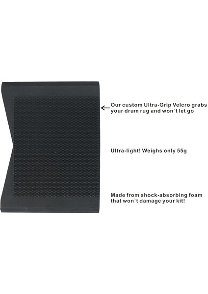 Davul Bloğu Kaymaz Blok Hi- ve Pedal Sabitleme Sistemi Davul Pedalının Kaymasını Durdurur Hi-Stand Klavye Pedalı Elektrik Bas Davul Pedalı Davul Seti Aksesuarları Için Kayma Bloğu (2'li Siyah fırsatları