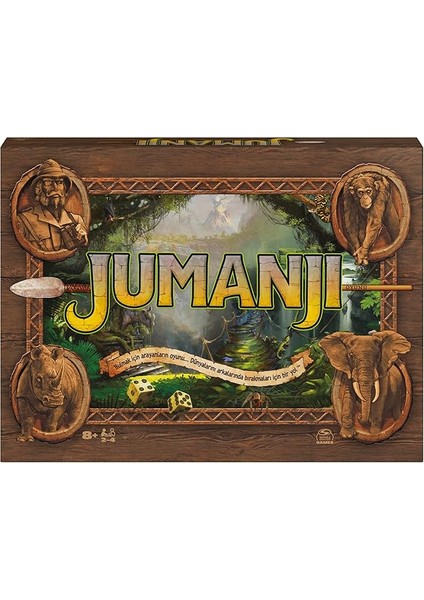 Master Games - Jumanji - 8 Yaşından Itibaren 2-4 Cesur Maceracı Için Aksiyon Dolu Aile Oyunu - Heyecan Verici Zorluklarla Işbirliği Yapan Macera Oyunu
