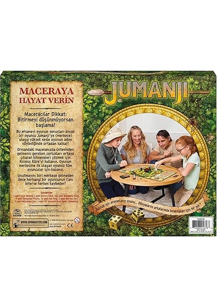 Master Games - Jumanji - 8 Yaşından Itibaren 2-4 Cesur Maceracı Için Aksiyon Dolu Aile Oyunu - Heyecan Verici Zorluklarla Işbirliği Yapan Macera Oyunu fırsatları