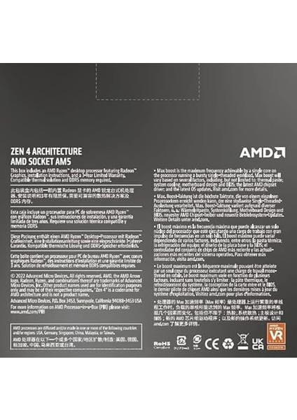 Ryzen 7 7700X Box 4.50GHZ 32MB Am5 Kutulu Işlemci (Distiribütör Garantili) modelleri