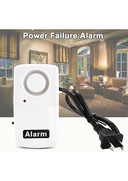 Elektrik Kesintisi Alarmı, 120 Db, Otomatik Elektrik Kesintisi Alarmı, LED Gösterge, Akıllı Güç Arıza Alarmı, Ev, Ofis, Iş Yeri Için 9 V Pil Gereklidir (Teslimat Kapsamına Dahil Değildir) fırsatları