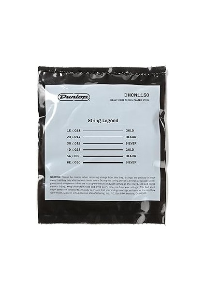 Dunlop DHCN1150 Heavy Core Elektro Gitar Teli (11-50) modelleri