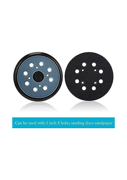 2 Adet 5 Inç 8 Delik 125MM Kanca Toka Zımpara Pedi Orbital Zımpara Disk Diskleri Aşınma Kablo Yedekleme Çubuğu Tampon Üzerinde modelleri