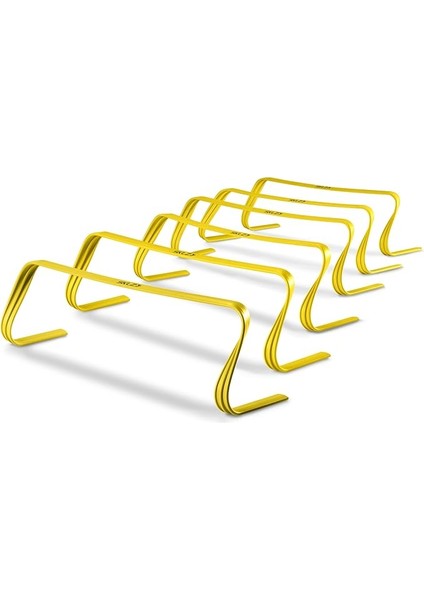 6x Ultra Dayanıklı Çeviklik Engelleri - Her Seviyedeki Atletler Için, 6'lı Paket 6 Inç Yüksekliğinde Engeller, Parlak Sarı Renk, Dayanıklı, Kompozit Malzemelerden Üretilmiştir, Kurulumu ve