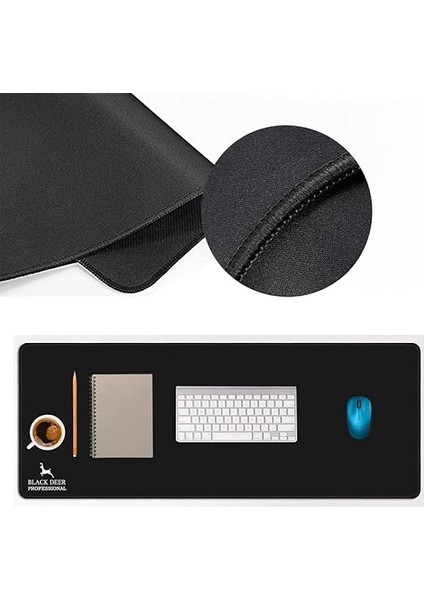 Deer Oyuncu Mouse Pad, Fare Altlığı, Kenar Dikişli, Kaymaz Taban, Ofis Tipi, Pürüzsüz Yüzey, Çalışma Masası Altlığı (90X40 Xl) fiyatları