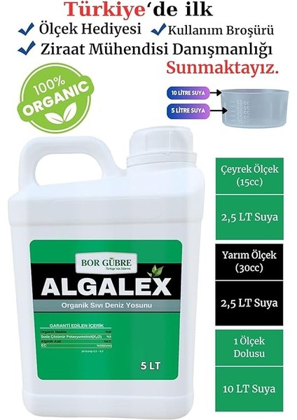 Lt-Sıvı Deniz Yosunu Organik Sıvı Gübre-Kalite ve Verim Artar, Geliştirir, Korur fiyatları