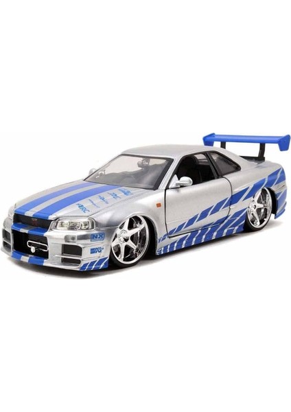 Toys, Inc. 253203044 Fast E Furious 2002 Nissan Skyl Aksesuarı, Mavi