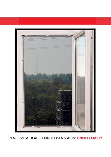 Luas Pencere Sinekliği, Tek Kanat Beyaz Tül Sineklik, Sivrisinek Ağı, Sinek Böcek Tutucu, Aparatlı Cam Sinek Teli, Kolay Montaj 75 cm modelleri