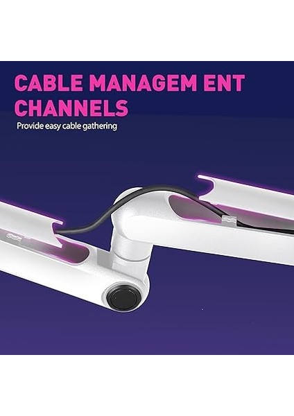 Mikrofon Kolu, Düz Ayarlanabilir Çubuk Mikrofon Standı, Mikrofon Klipsi, Vida Adaptörü, Kablo Yönetimi, Podcast, Akış, Oyun, Stüdyo Için indirimleri