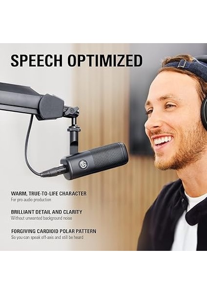 Wave Dx – Dinamik Xlr Mikro, Böbrek Şeklinde Yön Karakteristiği, Arka Plan Gürültüsünü Bastırır, Podcasting, Yayın, Güçlendirici Gerekmez, Her Arayüz Için, Mac/pc Için fırsatları