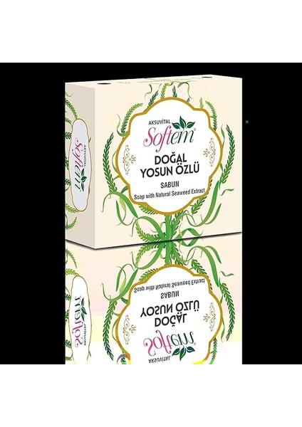 Doğal Yosun Özlü Sabun 130G | Sıkılaştırıcı ve Arındırıcı Etki | Yosun Mineralli Sabun | Paraben ve Renklendirici Içermez, Doğal Bakım, Cilt Sıkılaştırıcı