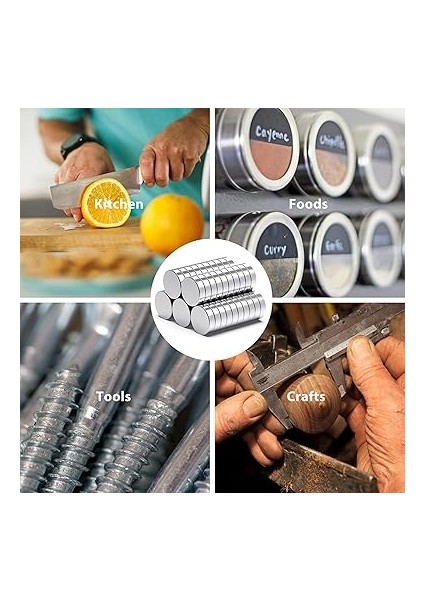 Magneteksan Neodyum Yuvarlak Disk Magnet - Ø5x2 mm (50 Adet Set) modelleri