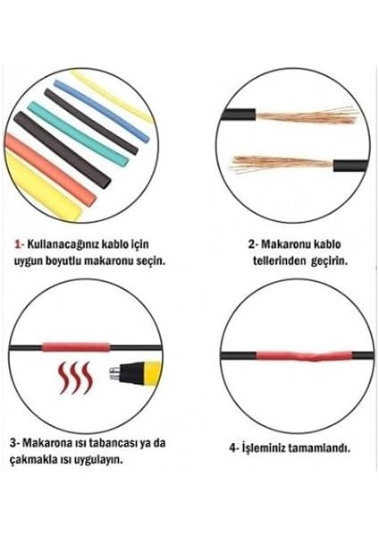 560 Parça Isıyla Daralan Makaron Kablo Koruyucu, Elektrik Kablosu Isıya Dayanıklı Koruyucu Set Kutulu fırsatları