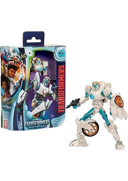 Earthspark Deluxe Class Terran Thrash 5 Inç Robot Aksiyon Figürü, 22 Adımda Dönüştürür, 6 Yaş ve Üzeri Kızlar Için Interaktif Oyuncaklar modelleri