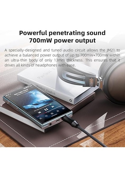 /fiio JM21 Android 13 Yüksek Çözünürlüklü Müzik Çalar Mp3 Snapdragon 680, Bluetooth Wifi USB Dac 12.5h Çalma Süresi (Siyah) modelleri