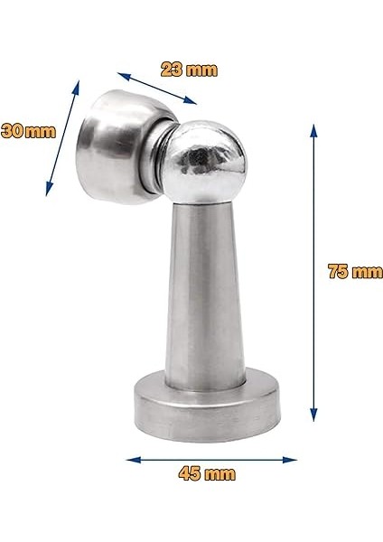 Ayaklı Metal Kapı Tutucu Çarpma Önleyici Durdurucu Stoper Vidalı Tampon Krom 1 Adet indirimleri