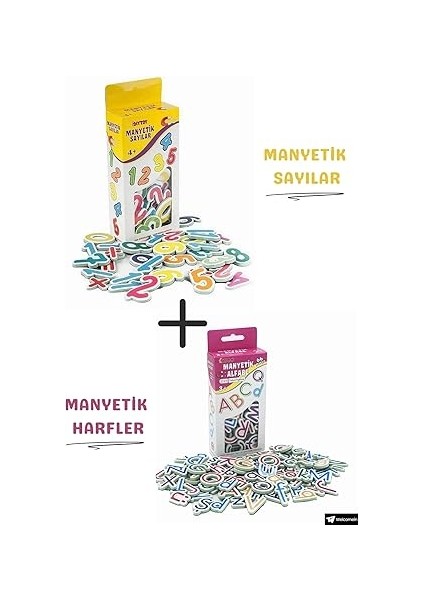 Manyetik Mıknatıslı Türkçe - Ingilizce Harfler ve Sayılar Eğitici Alfabe ve Sayı Magnet fiyatları