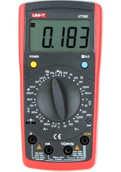 Unı-T Ut 39E Dijital Multimetre Ölçü Aleti+Globe Bant Hediye