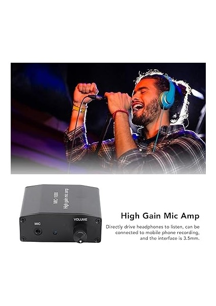 Mikrofon Amplifikatör Aksesuarları - Sinyal, Anti -Bağımlılık Performansı, Kompakt Boyut, Lityum Pil fiyatları