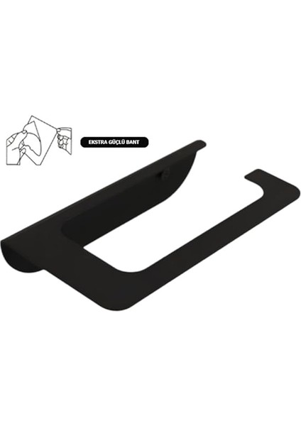 Yapışkanlı ve Vidalı Mat Siyah Oval Tuvalet Kağıtlığı Wc Kağıtlık Tuvalet Kağıdı Askısı indirimleri