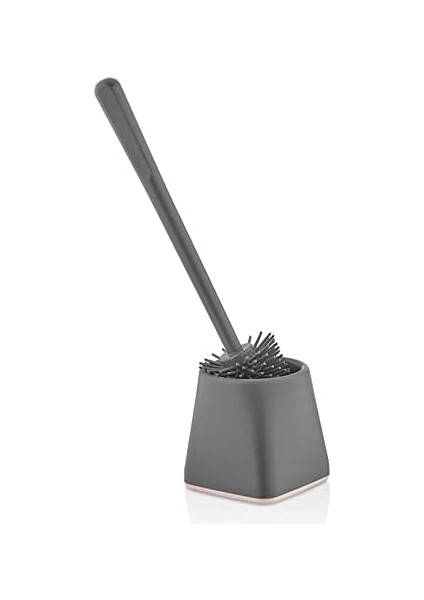 Ata Home Silikon Klozet Wc Tuvalet Fırçası Gri Kare