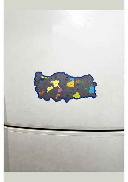 Kazı Türkiye Haritası Magnet 24X12 cm