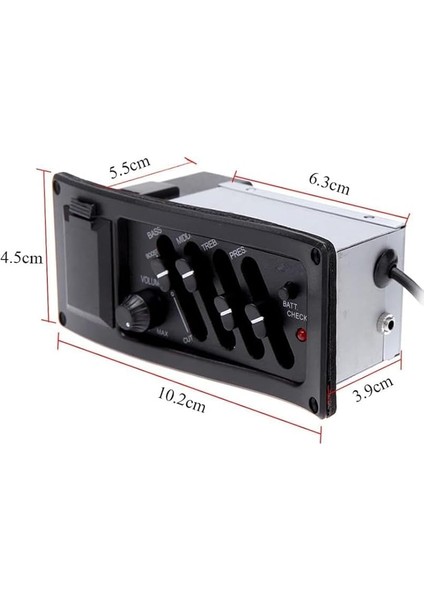 Me-40 Gitar Preamp 4-Band Eq Ekolayzer Piezo Pickup Amplifier Tunerli fırsatları