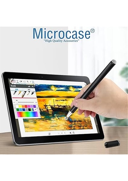 Universal Telefon Tablet iPad 2in1 Disk Uçlu Stylus Pen Dokunmatik Kalem - AL3466 (Rose Gold) modelleri