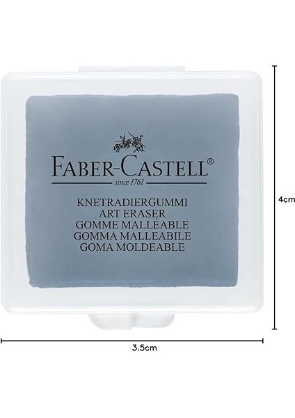Sanatçılar Için 6'lı Paket Hamur Kauçuk Silgi, Art Eraser Faber Castell, Gri (6) fırsatları