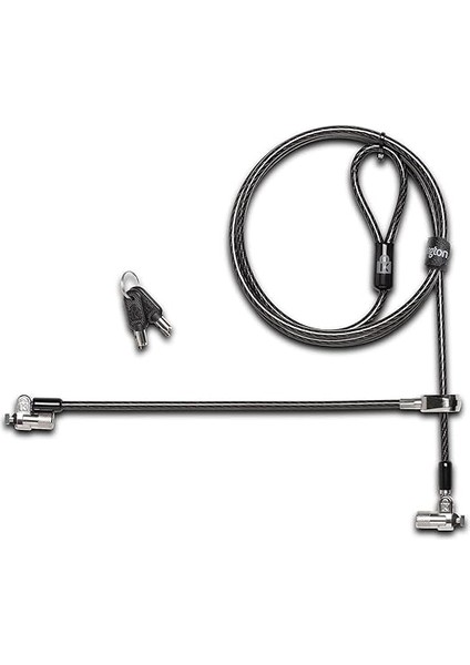K65048WW Microsaver 2.0 Twin Notebook Kilidi, T-Bar Kilit Mekanizmasi ve Karbon Çelik Kablo, 2,4 M Uzunluk fiyatları