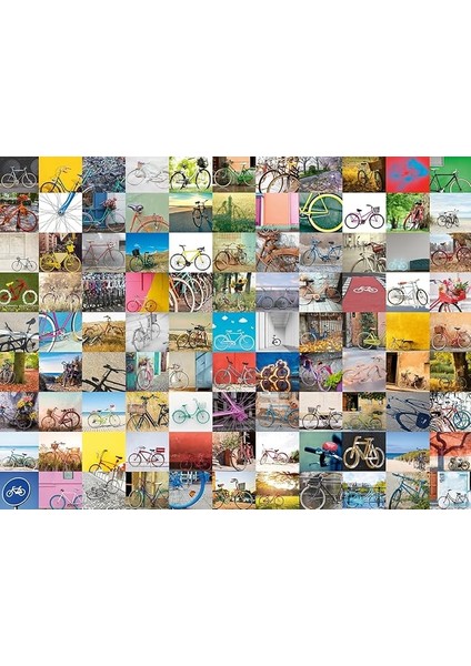 160075 99 Bisiklet Yetişkin Puzzle, 1500 Parça, Çok Renkli