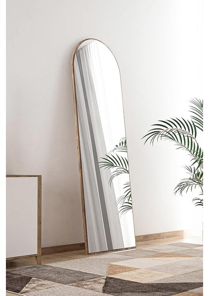 Design Ceviz Antre Koridor Konsol Duvar Salon Banyo Wc Ofis Yatak Odası Boy Ayna 40X120 cm